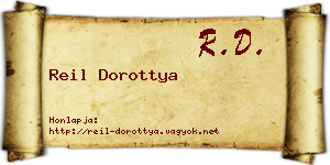 Reil Dorottya névjegykártya